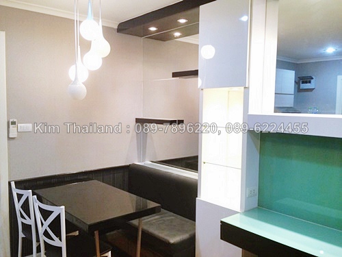 ให้เช่าคอนโด ลุมพินี เพลส รัชโยธิน พื้นที่ 30 ตร.ม. 1 ห้องนอน ให้เช่า 9,500 บ/ด