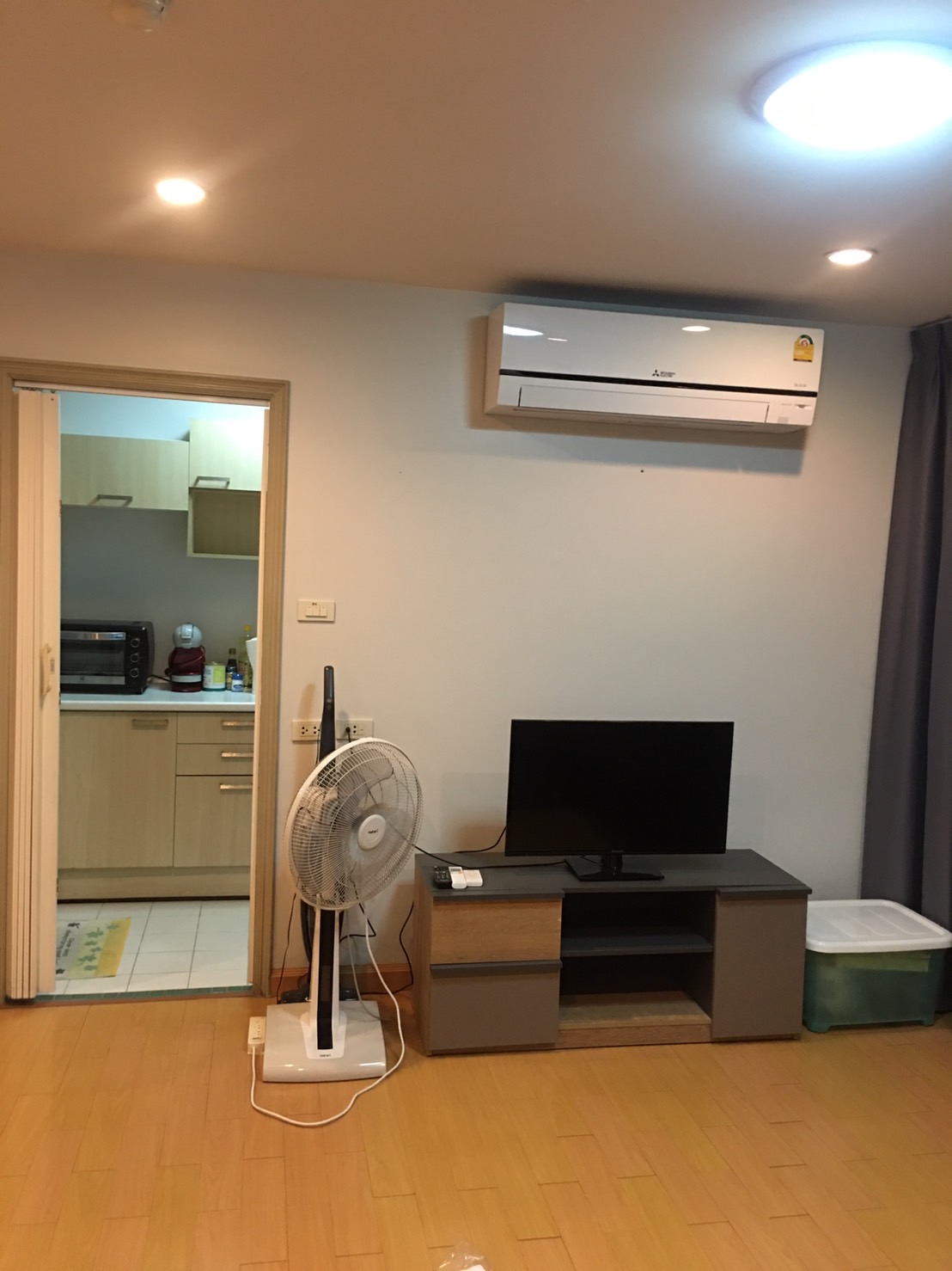 ให้เช่า ลุมพินี วิลล์ สุขุมวิท 77 แบบ 2 ห้องนอน 2 ห้องน้ำ , 1X floor , 60 ตรม มีเครื่องซักผ้า