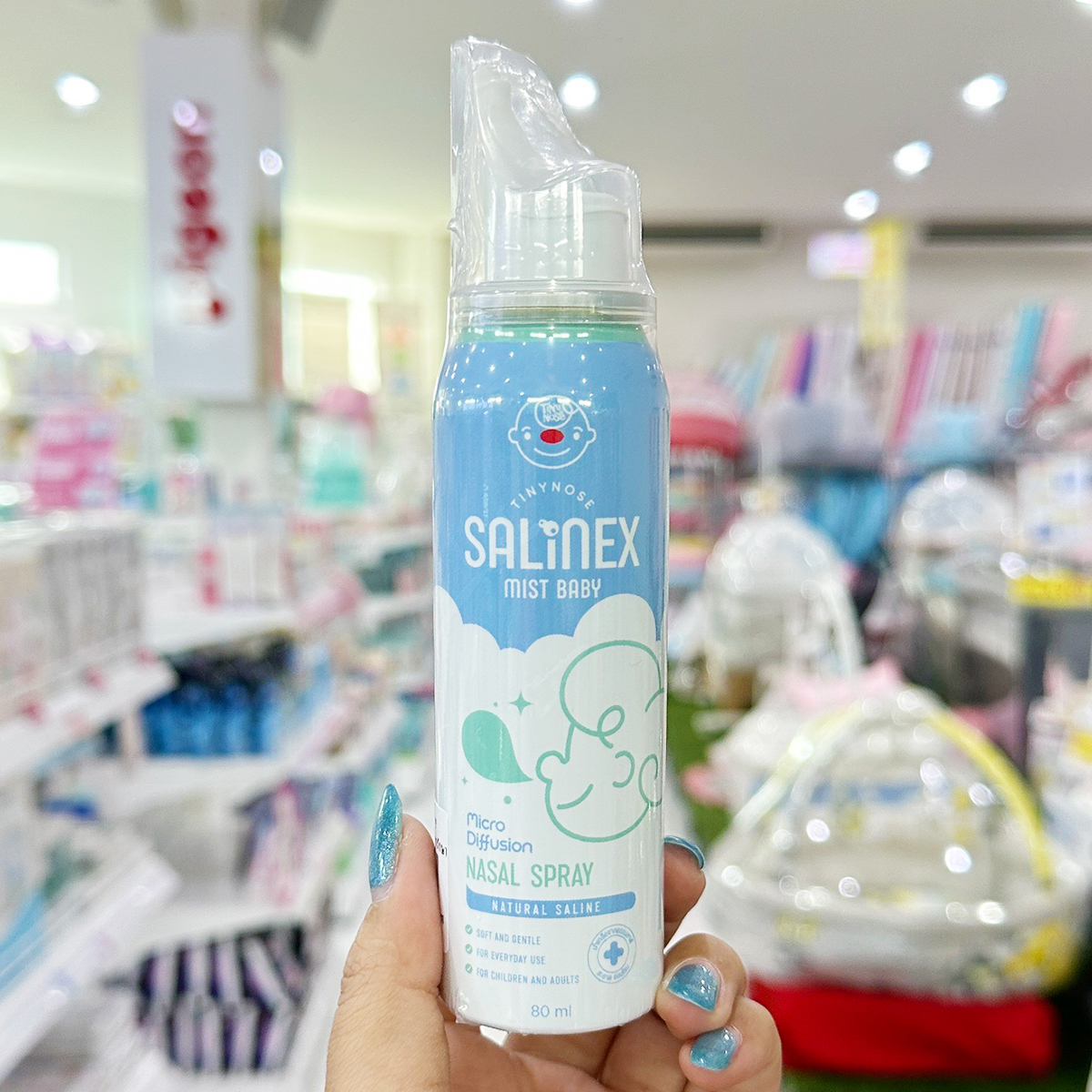 Tiny Nose Salinex Mist Baby สเปรย์พ่นจมูก สำหรับเด็ก 80 ml.