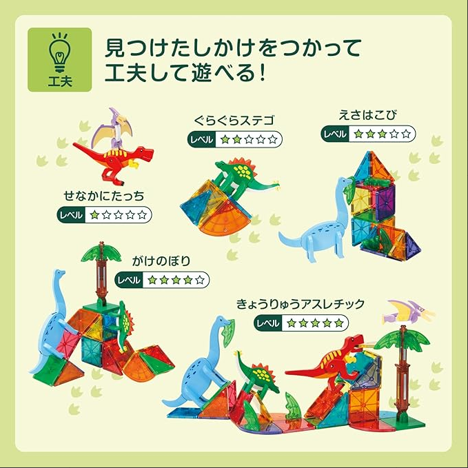 PEOPLE ของเล่นเสริมพัฒนาการ ตัวต่อแม่เหล็ก สำหรับเด็ก