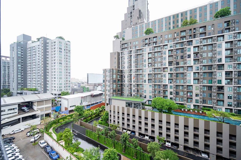 ให้เช่าคอนโด เอ็กซ์ที ห้วยขวาง พื้นที่ 53.38 ตร.ม. 2 ห้องนอน เช่า 33,000 บ/ด