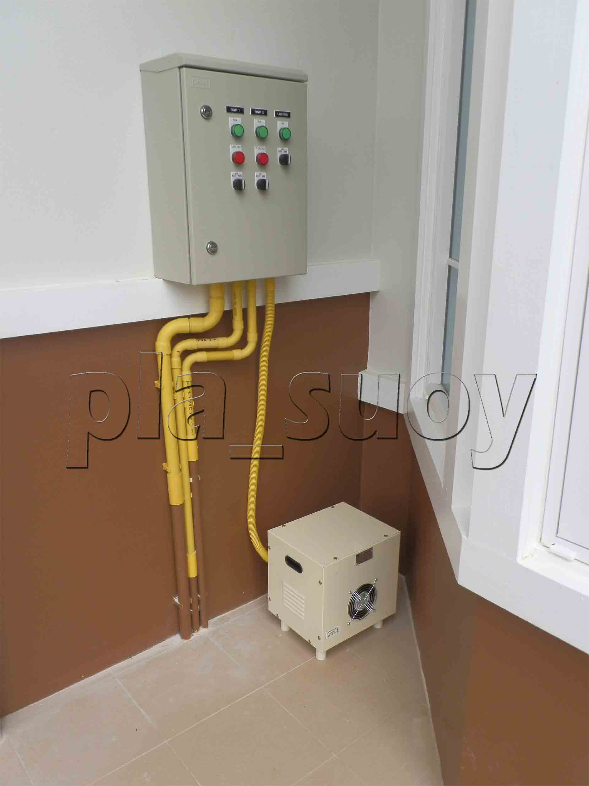 น้ำพุ ฮวงจุ้ย หน้าบ้าน คุณ สุรศักดิ์ เจ้าของ Polo Maker ที่ กาญจนบุรี