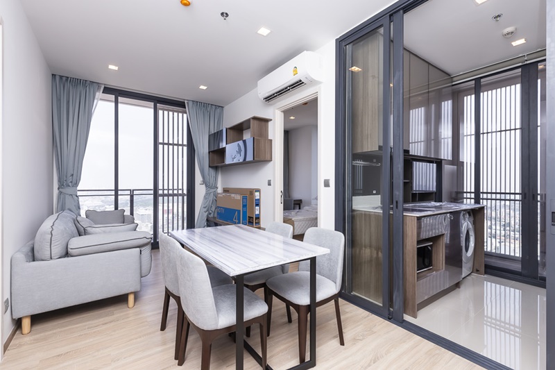 ให้เช่าคอนโด เดอะ ไลน์ พหลฯ-ประดิพัทธ์ พื้นที่ 52.66 ตร.ม. 2 ห้องนอน เช่า 31,000 บ/ด