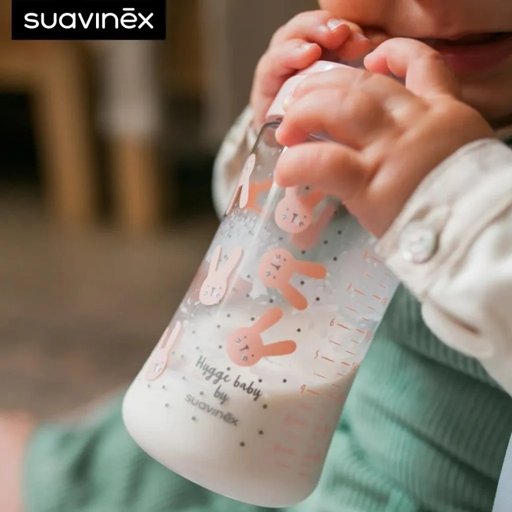 Suavinex ขวดนมเด็ก PPSU ขวดแก้ว พร้อมจุก สำหรับเด็ก 0 - 18 เดือน+