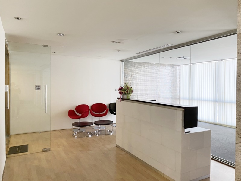 ให้เช่าคอนโด พี.เอส.ทาวเวอร์ พื้นที่ 318.57 ตรม. 5 ห้องทำงาน เช่า 150,000 บาท/เดือน