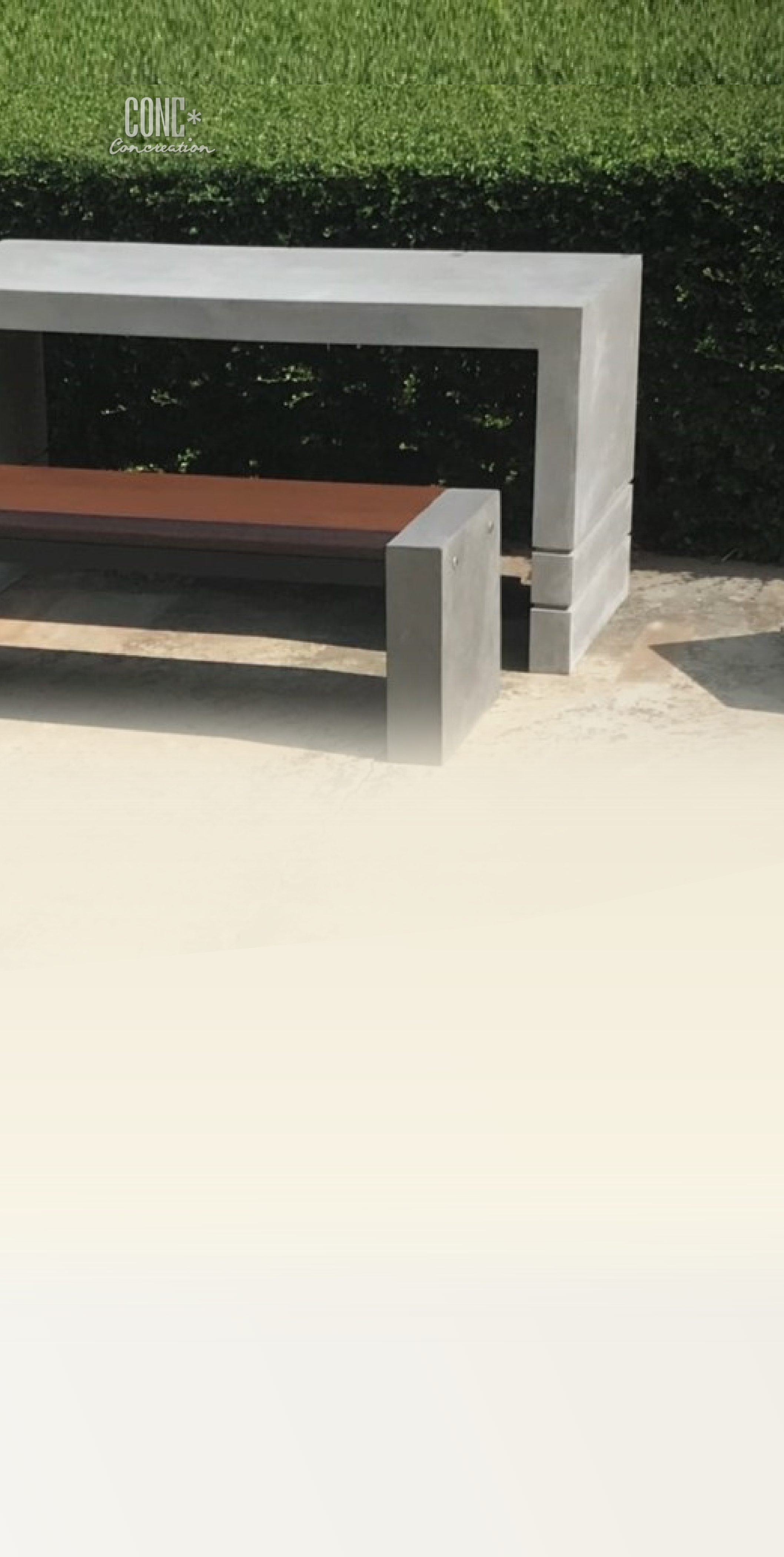 ชุดโต๊ะสนามไฟเบอร์ท็อปทูโทน ไม้ไฟเบอร์ซีเมนต์ TABLESET- TLF-TTP