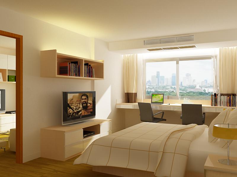 ให้เช่าคอนโด เรสซิเด้นท์ 52 ชั้น 6 พื้นที่ 35 ตรม. 1 ห้องนอน.
