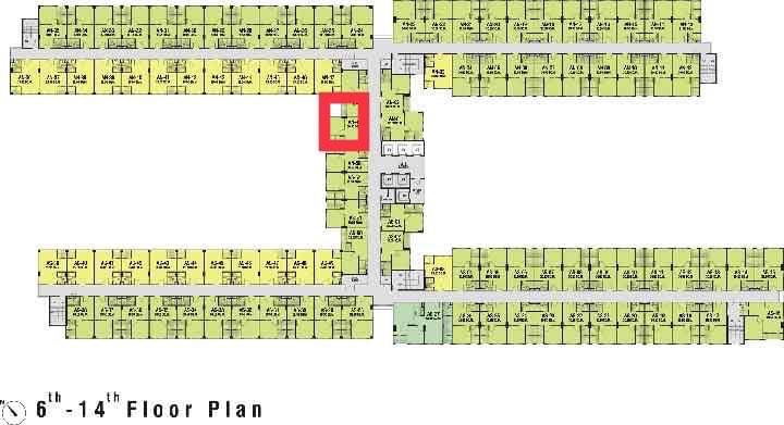 D8-28.1 คอนโดให้เช่า Lumpini Ville Ramintra-Laksi ชั้น 12 พื้นที่ 30 ตรม. วิวถนนโครงการ