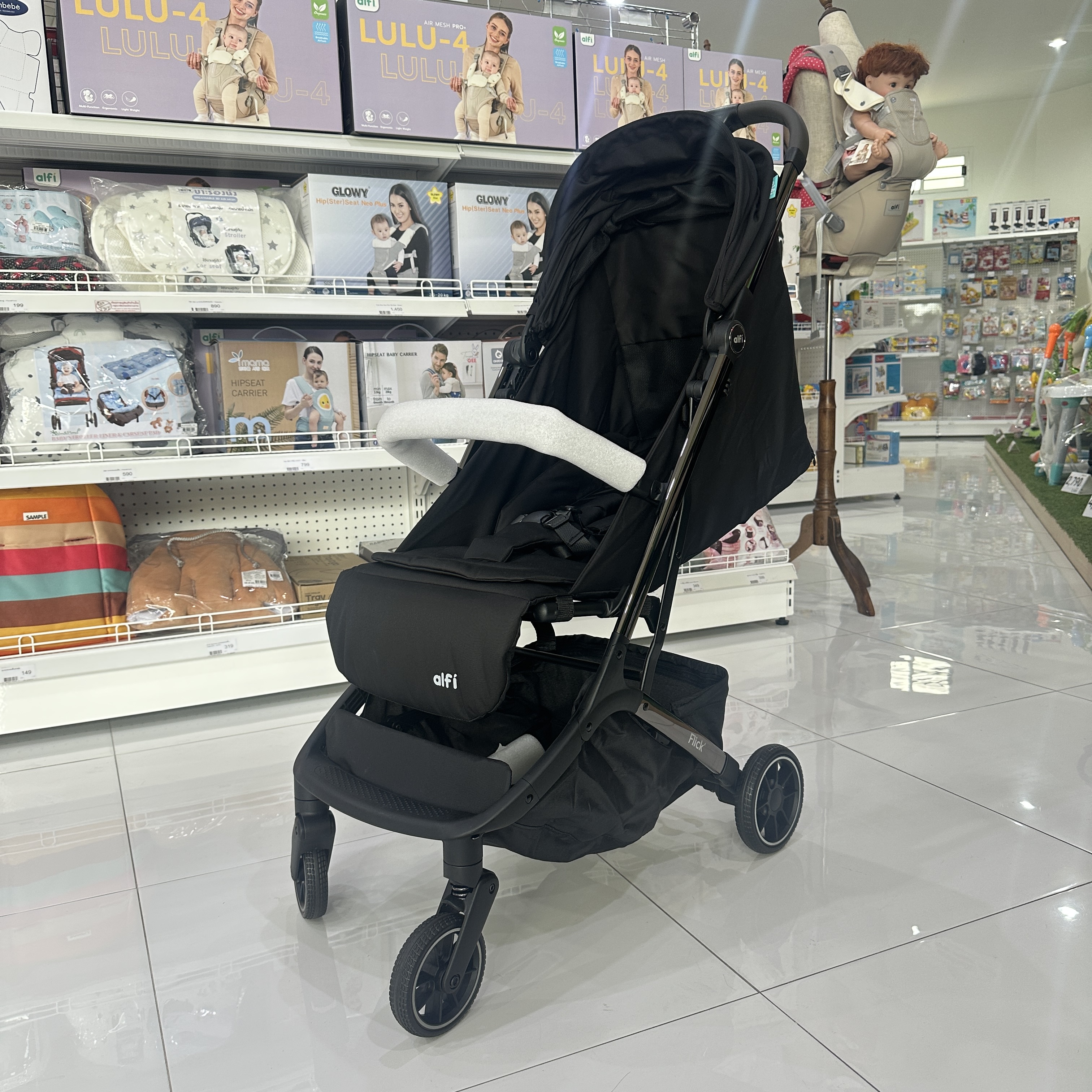 alfi รถเข็นเด็ก รุ่น Flick พับเล็ก-ขึ้นเครื่องได้ (แรกเกิด-4ปี) (น้ำหนักเบา 6.1kg) (ตะกร้าใหญ่)