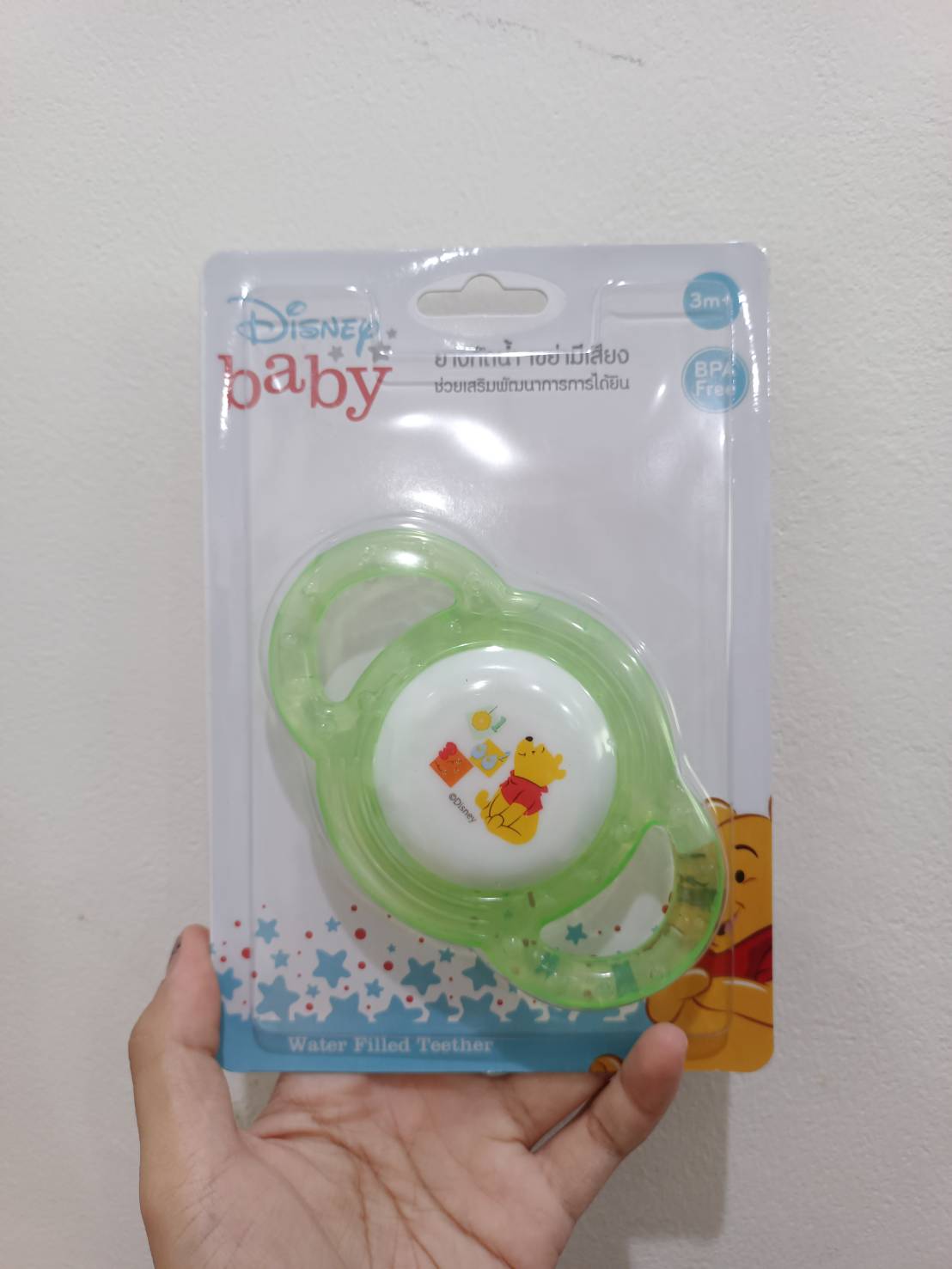 Disney Baby ยางกัดน้ำของเล่น เขย่ามีเสียง Water Filled Rattle Teether 2in1