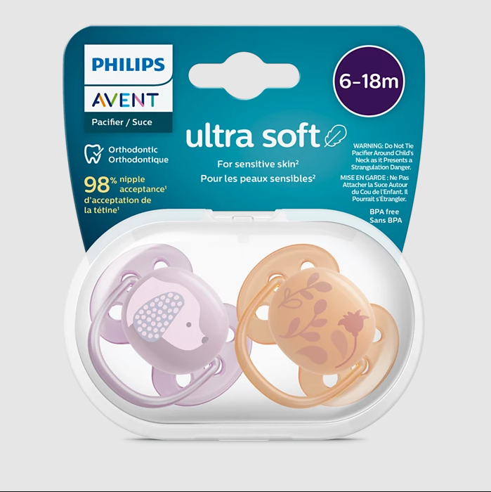 PHILIPS AVENT จุกหลอก รุ่น Ultra soft สำหรับเด็ก