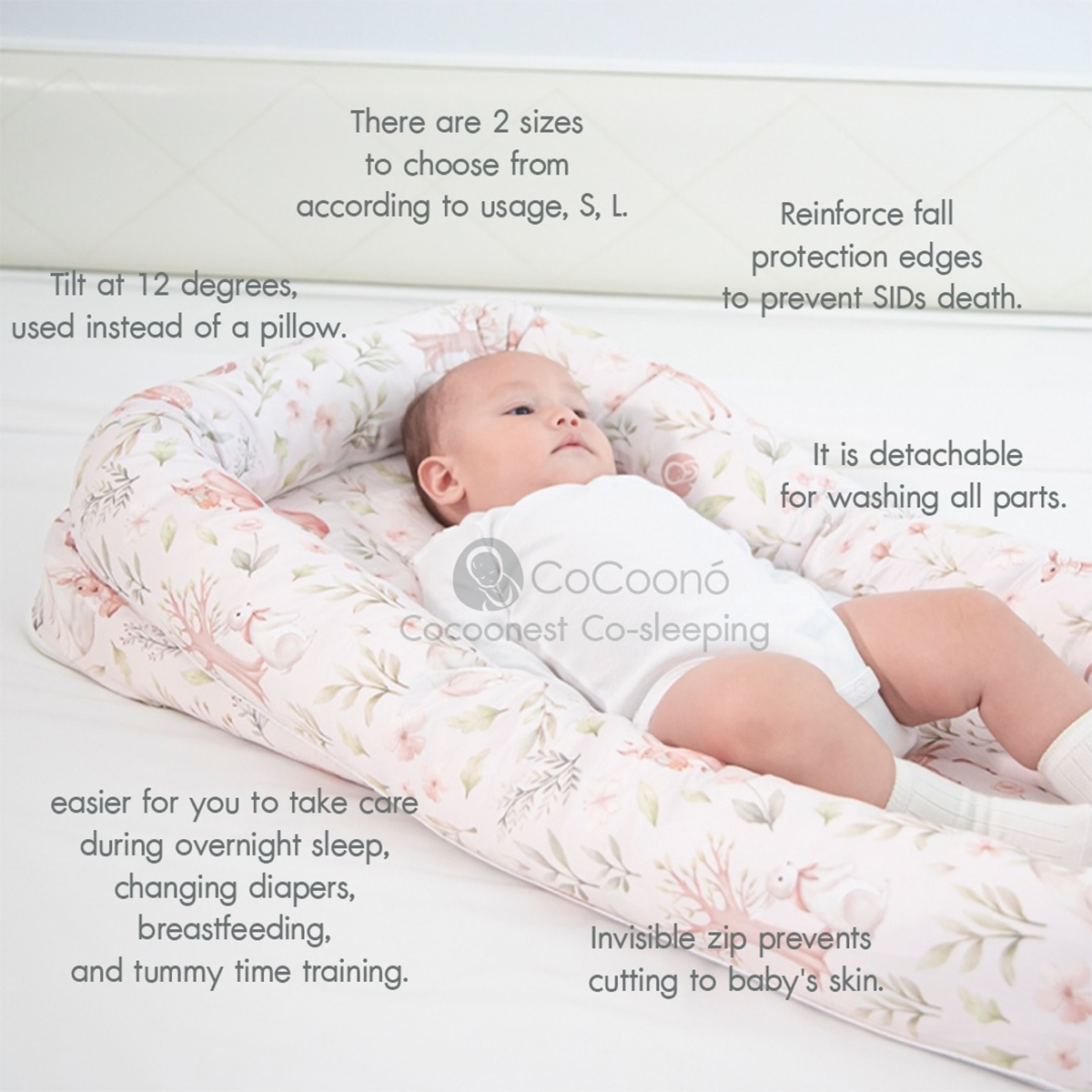 Cocoono CoCoonest Prime Co-sleeping ที่นอนกันตก เบาะนอนเด็กแรกเกิด