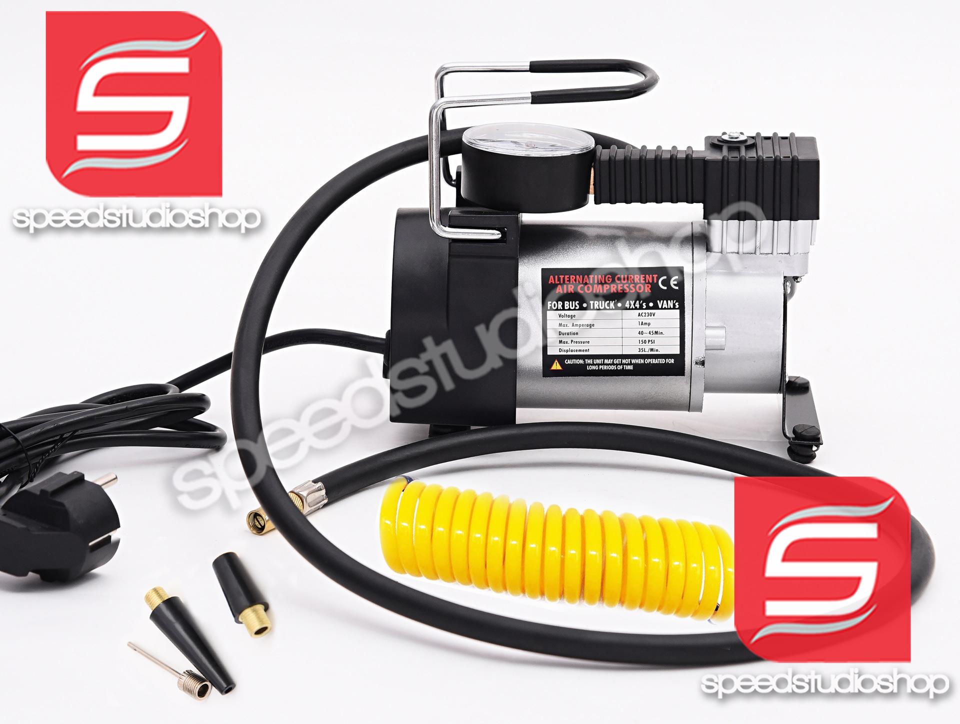 ปั๊มลมไฟฟ้า ใช้ไฟบ้าน ขนาด 150psi AC220V ปั้มลมแบบพกพา เครื่องปั๊มลม เครื่องเติมลม สูบลม เอนกประสงค์ ปั้มลม สูบลมจักรยาน