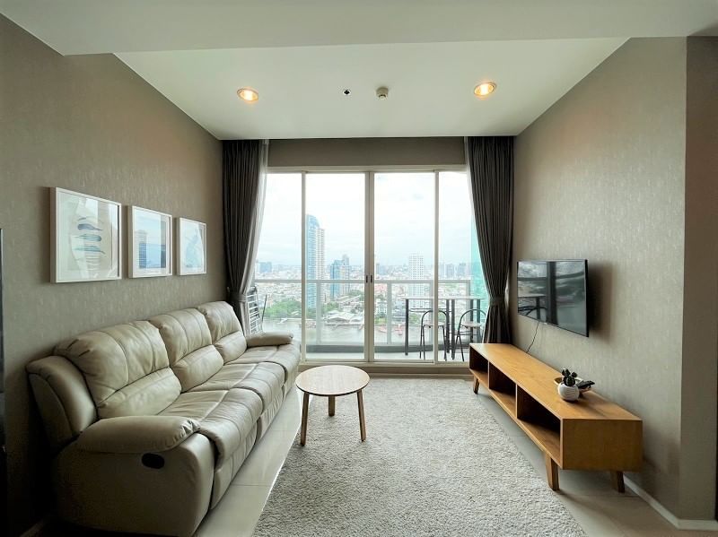 ให้เช่าคอนโด แม่น้ำ เรสซิเดนท์ 45 ตร.ม. 1 ห้องนอน เช่า 28,000 บ/ด