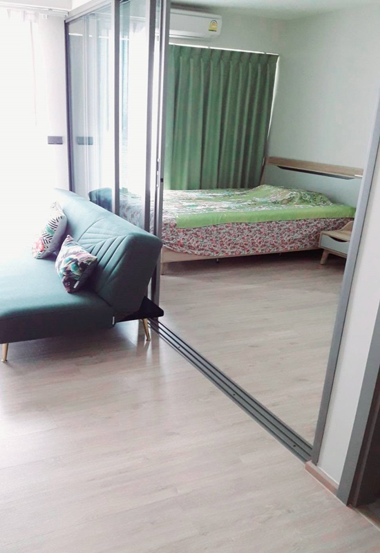 ให้เช่าคอนโด วิสซ์ดอม สเตชั่น รัชดา-ท่าพระ พื้นที่ 32.86 ตร.ม. 1 ห้องนอน เช่า 14,000 บ/ด