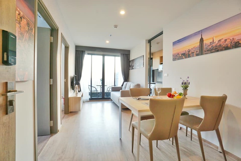 ให้เช่าคอนโดไอดีโอ โอทู พื้นที่ 46.66 ตร.ม. 2 ห้องนอน เช่า 25,000 บ/ด