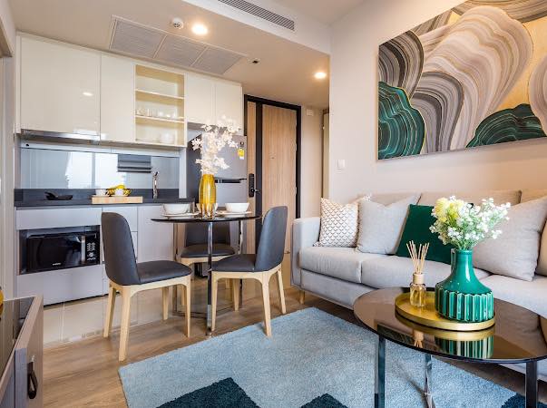 ให้เช่าคอนโด โอกะ เฮาส์ พื้นที่ 41 ตร.ม. 2 ห้องนอน ห้องมุม ราคา 30,000 บาท/เดือน