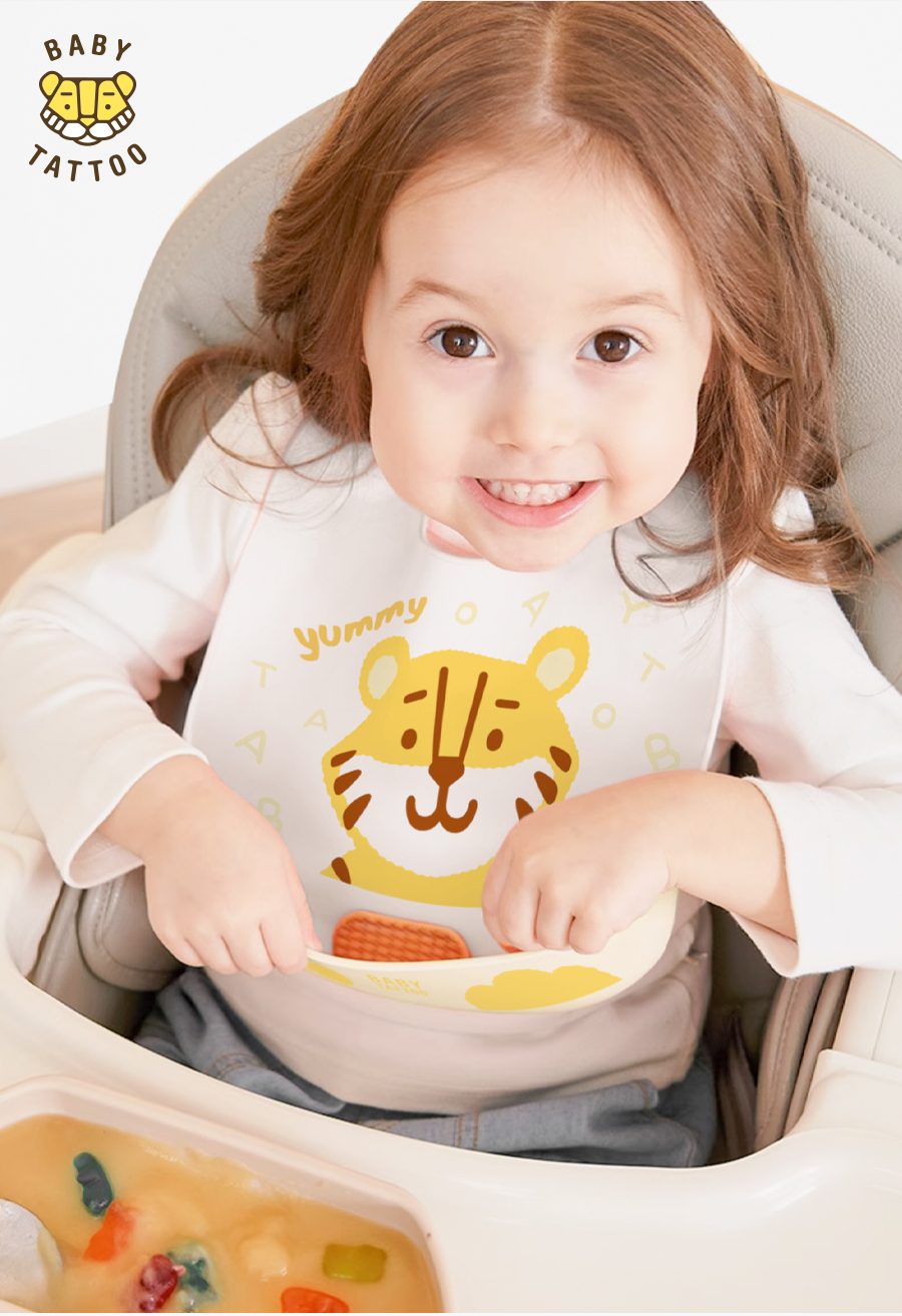 BABY TATTOO ผ้ากันเปื้อนซิลิโคน พี่เสือ