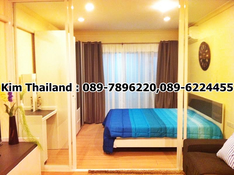ให้เช่าคอนโด แกรนด์ พาร์ค วิว อโศก พื้นที่ 46 ตร.ม. 1 ห้องนอน เช่า 23000บ/ด