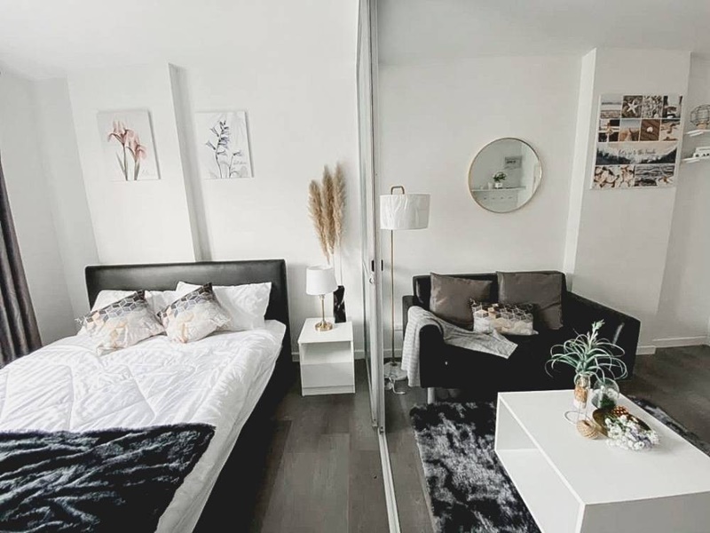 ให้เช่าคอนโด ดีคอนโด แคมปัส รีสอร์ท บางนา พื้นที่ 30 ตร.ม. สตูดิโอ เช่า 8,500 บ/ด