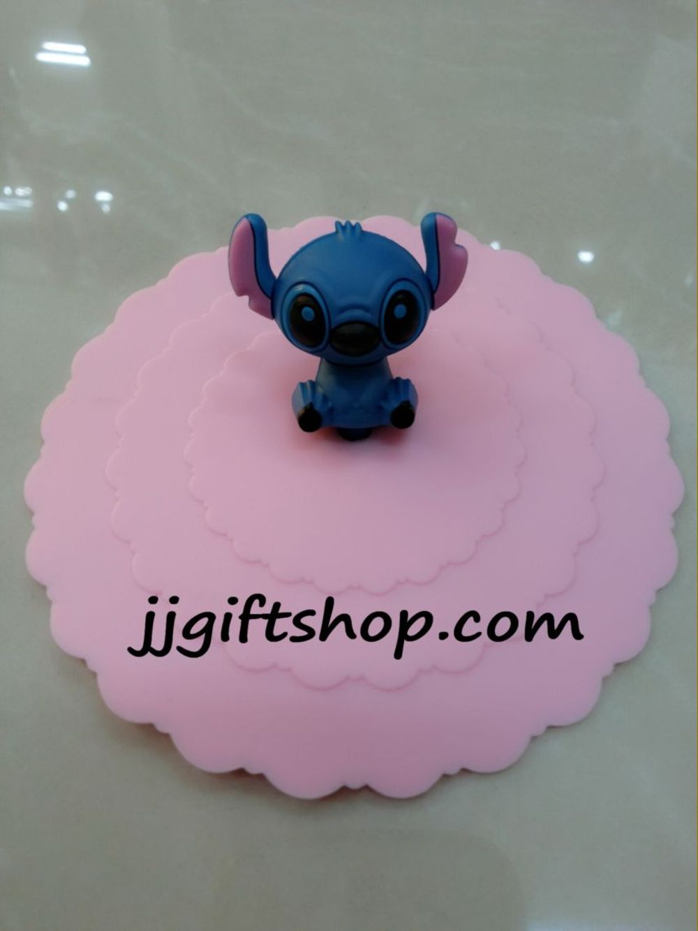 ฝาปิดแก้วน้ำ ลายสติช Stitch ซิลิโคนน่ารัก ฝาแก้วกาแฟ