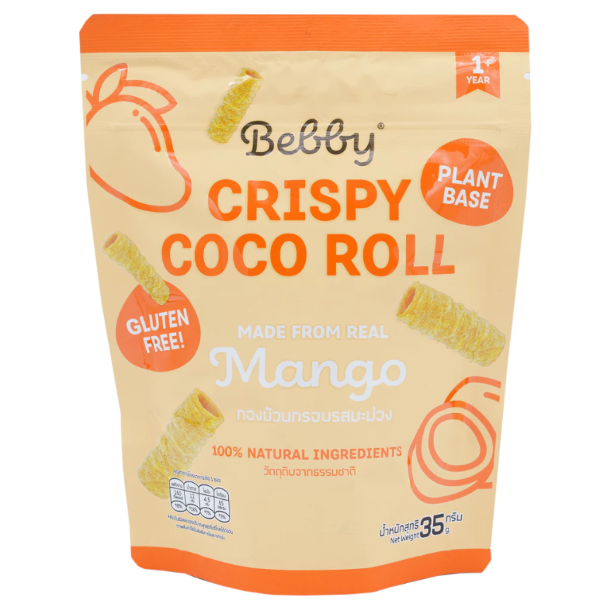 Bebby เบ๊บบี้ ขนมเด็ก ทองม้วนอบกรอบ ของว่าง สำหรับเด็ก