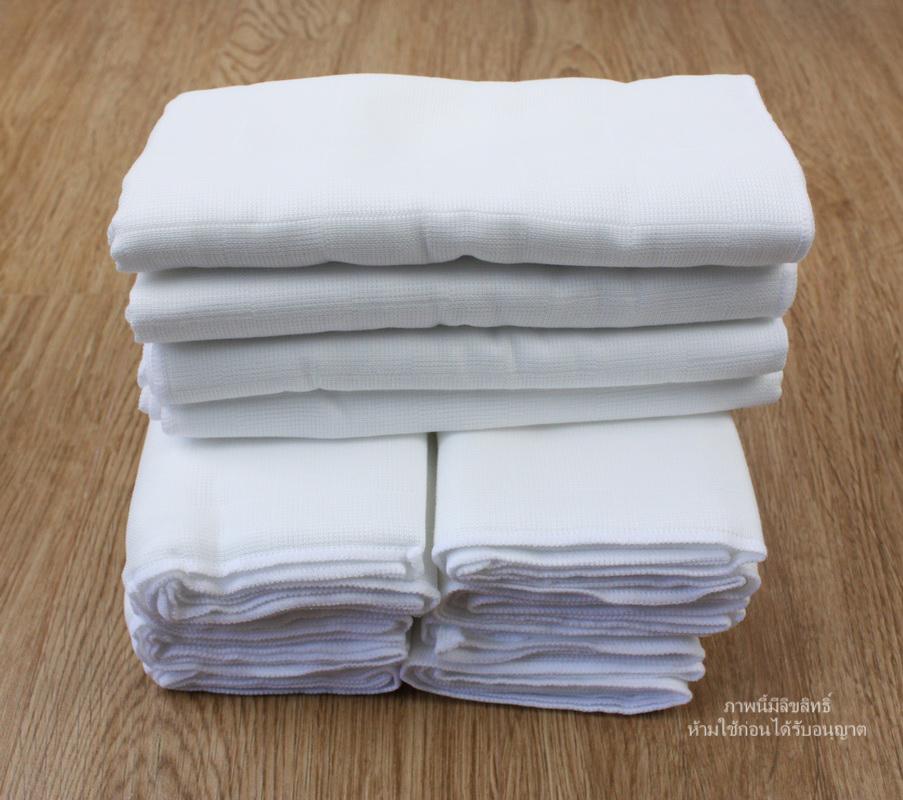 NES'S [12ผืน] [27x27นิ้ว] [สีขาวล้วน] ผ้าอ้อมสาลู เกรดอองฟอง สำหรับเด็ก