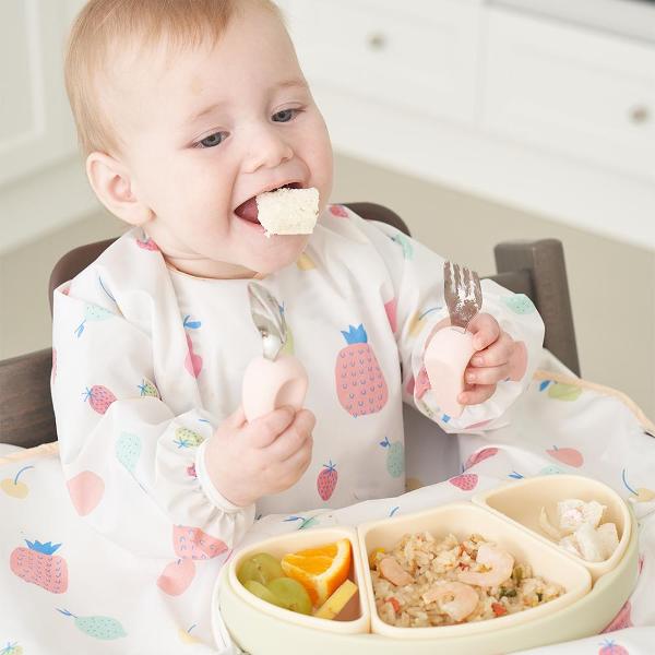 Moyuum ผลิตภัณฑ์ซิลิโคน บล็อคใส่อาหาร จาน ช้อน หม้อนึ่ง ประกอบอาหารและทานอาหาร สำหรับเด็ก