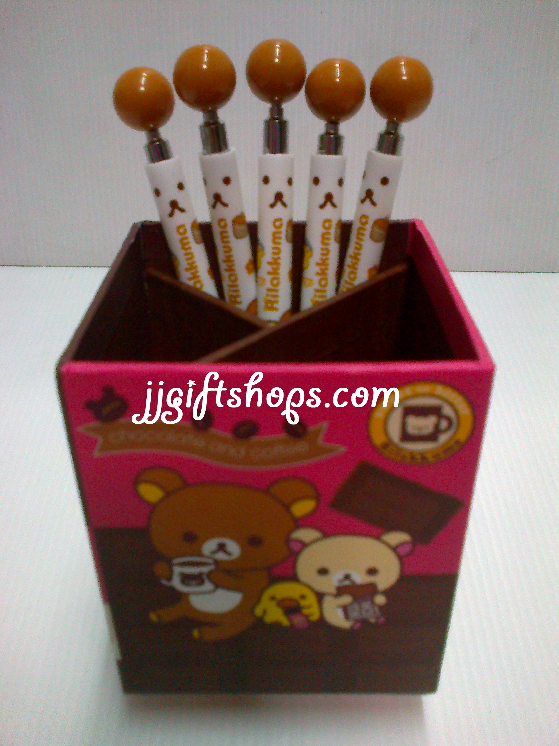 กล่องใส่ดินสอ ปากกา ลายรีลัคคุมะRilakkuma ขนาด 10 x 8 cm