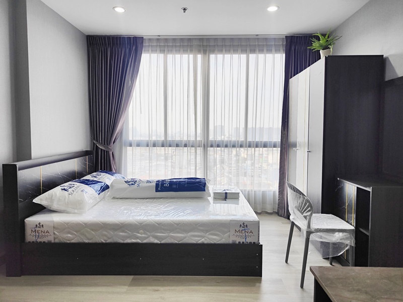 ให้เช่าคอนโด เดอะ ทรี อินเตอร์เชนจ์ พื้นที่ 30 ตร.ม. 1 ห้องนอน เช่า 9,000 บ/ด