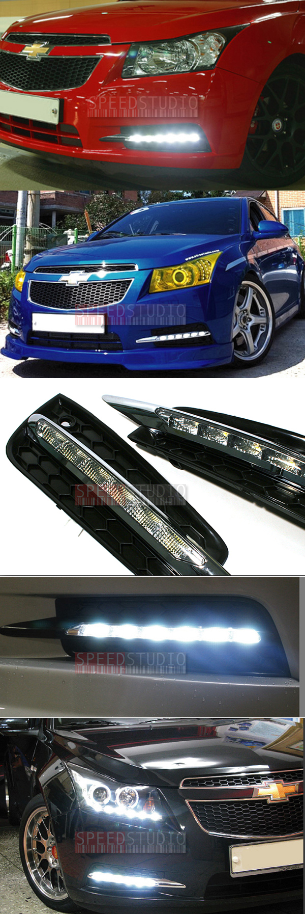 ไฟ Daytime running light DRL Day light ไฟตัดหมอก Chevrolet Cruze 2009 - 2012
