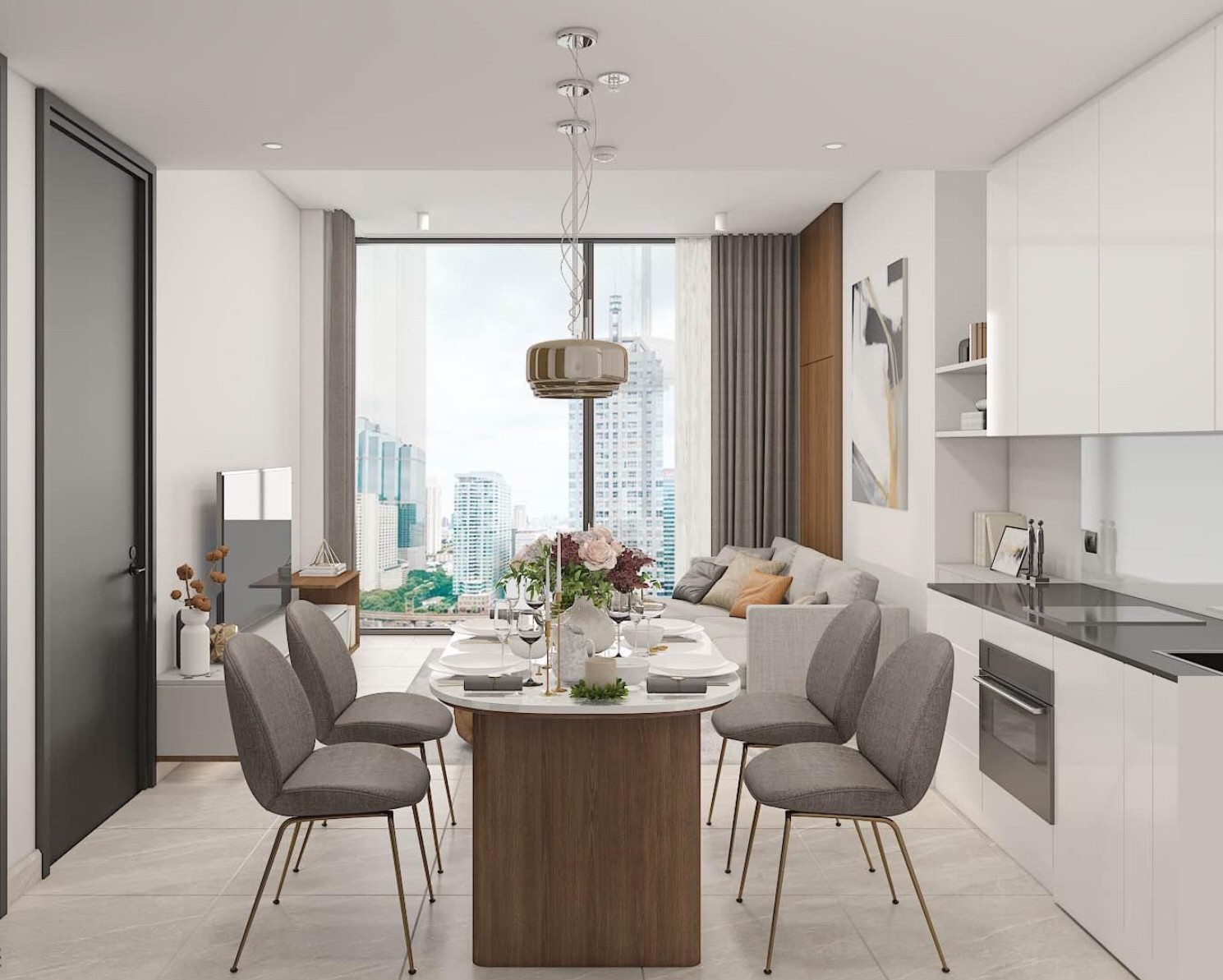 ให้เช่า Tait Sathorn 12 เทตต์ สาทร ทเวลฟ์ รูปแบบห้อง 1 ห้องนอน, 1 ห้องน้ำ ชั้น 1X ขนาด 53 ตรม.