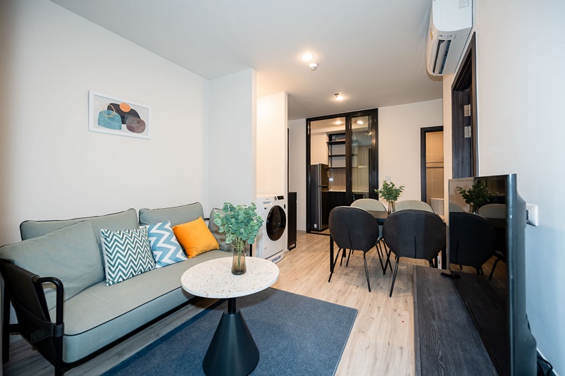 ให้เช่าคอนโด เอ็กซ์ที ห้วยขวาง พื้นที่ 53.38 ตร.ม. 2 ห้องนอน เช่า 33,000 บ/ด