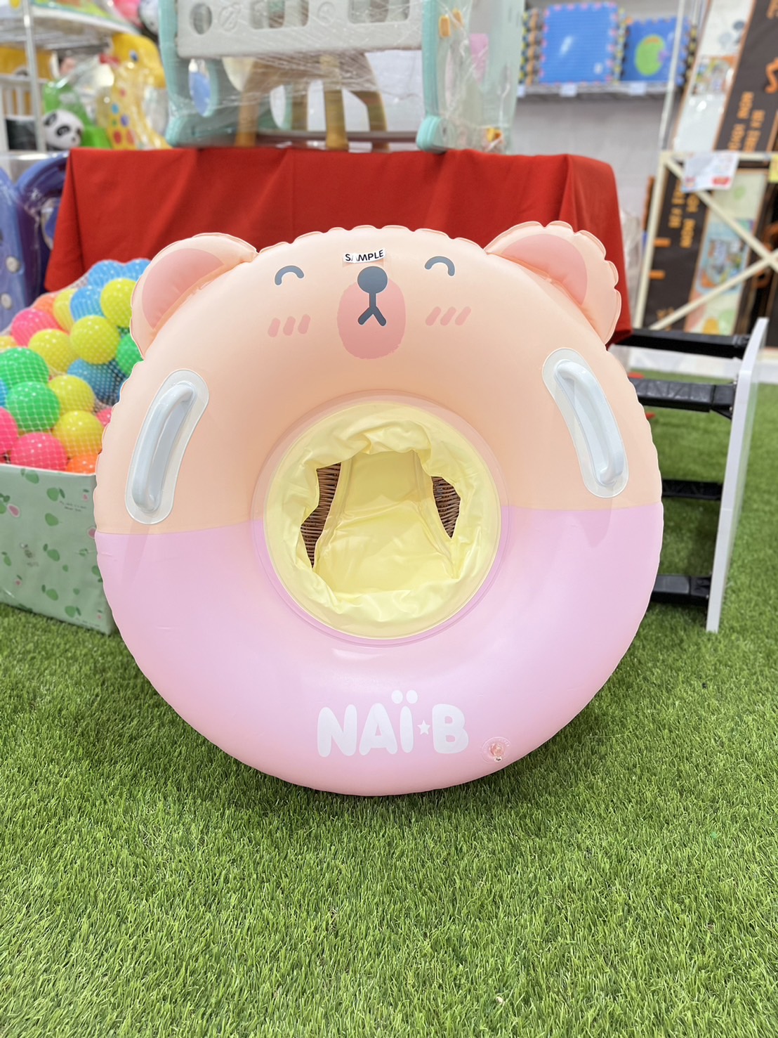 NAI-B CUSHION BABY WALKER TUBE ห่วงยาง ทรงกลม ลายหมี สำหรับเด็ก
