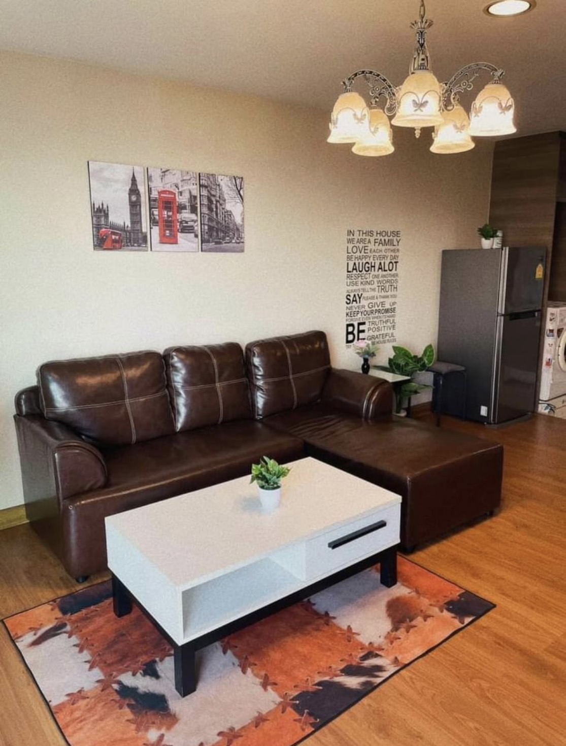 ให้เช่าคอนโด เบลล์ แกรนด์ พระราม 9 พื้นที่ 49.05 ตร.ม. 1 ห้องนอน เป็นห้องแบบมีประตูกั้นห้อง