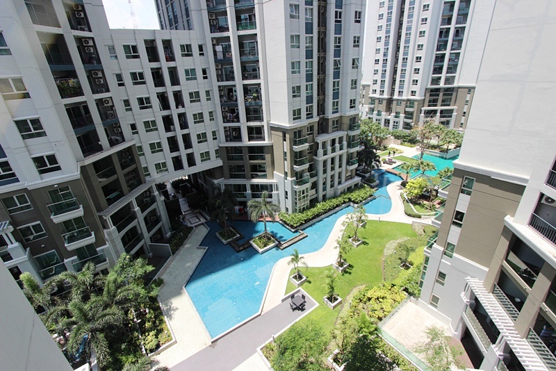 ให้เช่าคอนโด เบลล์ แกรนด์ พระราม 9 ตึก พื้นที่ 98 ตร.ม. 2 ห้องนอน เช่า 38,000 บ/ด