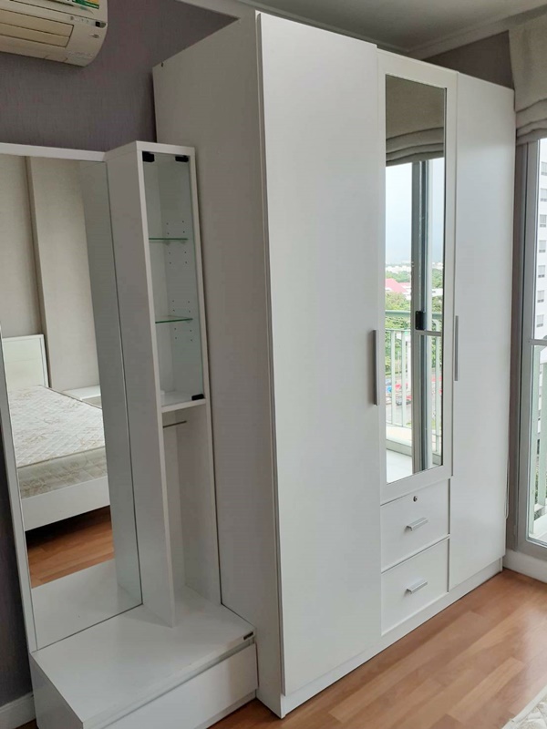 ให้เช่าคอนโด ลุมพินี เพลส รามอินทรา-หลักสี่ พื้นที่ 35 ตร.ม. 1 ห้องนอน เช่า 10,000 บ/ด