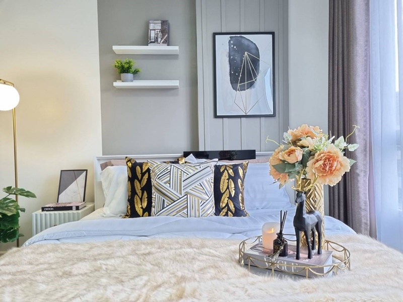 ให้เช่าคอนโด ดีคอนโด แคมปัส รีสอร์ท บางนา พื้นที่ 30 ตร.ม. สตูดิโอ เช่า 9,000 บ/ด