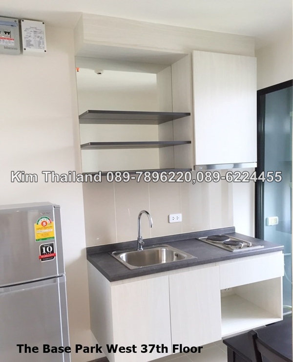 ให้เช่าคอนโด เดอะ เบส พาร์ค เวสต์ พื้นที่ 27 ตร. ม. 1ห้องนอน เช่า 13,500 บ/ด