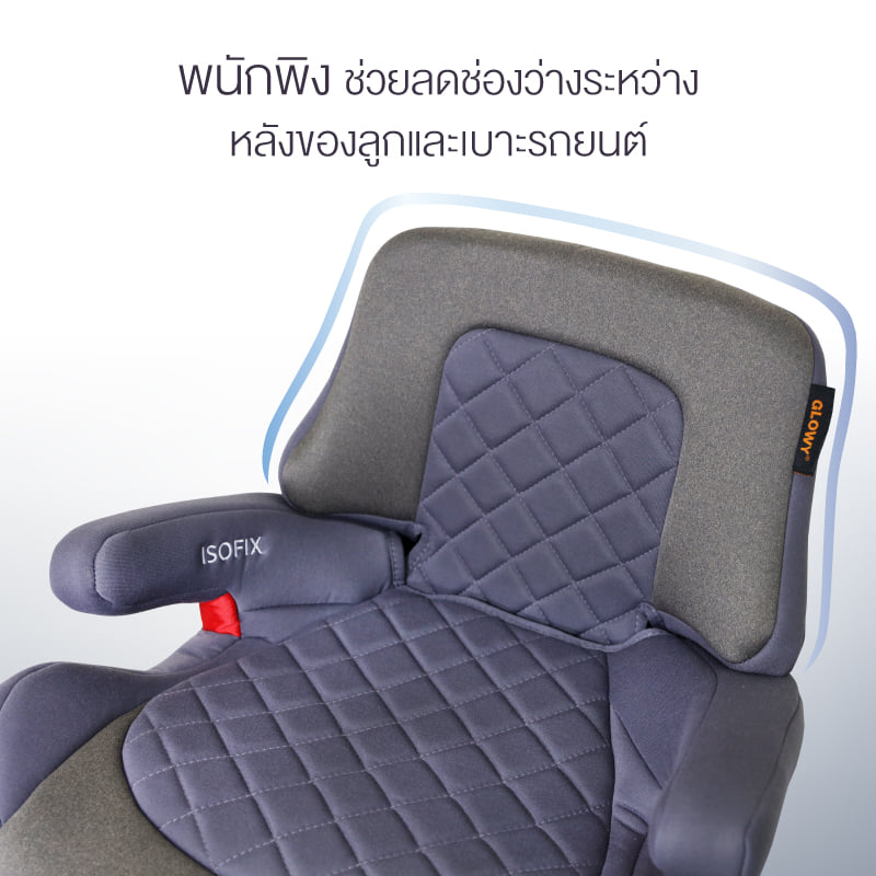 GLOWY Star คาร์ซีท บูสเตอร์ 2in1 carseat Booster isofix
