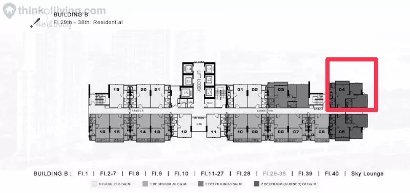 ขาย / ให้เช่าคอนโด เดอะ ทรี อินเตอร์เชนจ์ พื้นที่ 60 ตร.ม. 2 ห้องนอน 2 ห้องน่ำ ห้องมุมเช่า ขาย 5.2 ล้านบาท