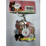 ที่ห้อยพวงกุญแจ ลาย ไลน์ Line Brown