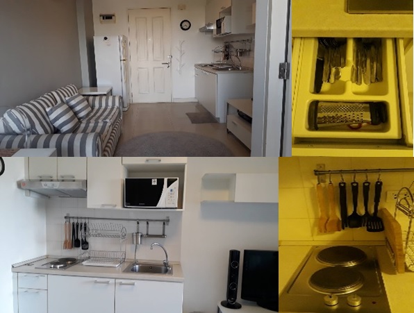 ให้เช่าคอนโด เดอะ โคลเวอร์ ทองหล่อ พื้นที่ 35 ตร.ม. 1 ห้องนอน เช่า 12,000 บ/ด