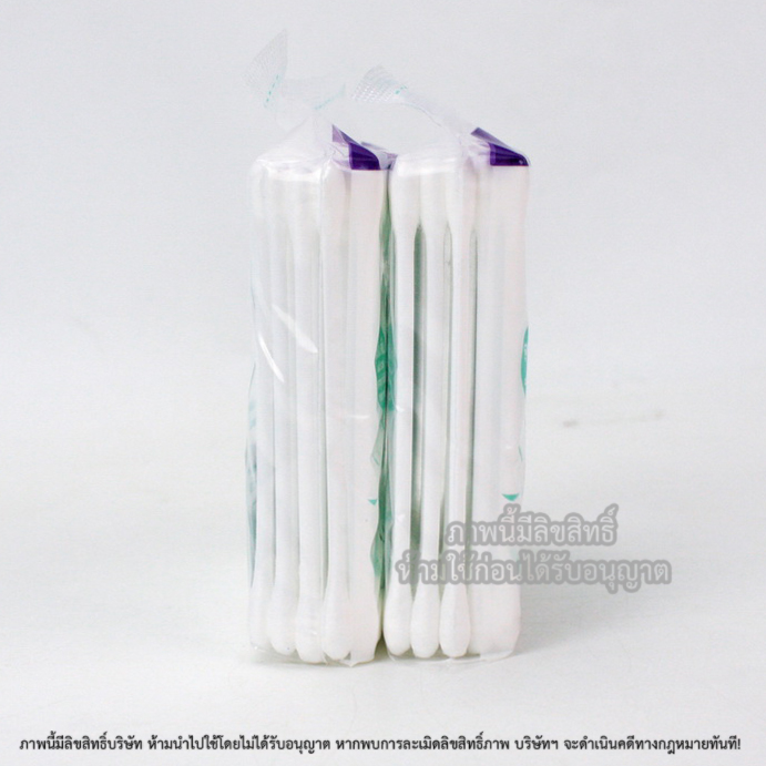 V-care สำลีก้านมาตรฐาน เนเชอรัล 100 ก้าน Natural Cotton Buds [แพ็ค3คู่]