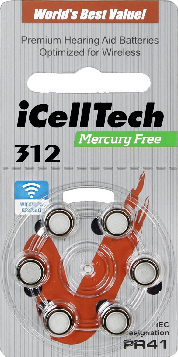 ถ่านเครื่องช่วยฟัง iCellTech เบอร์ 312