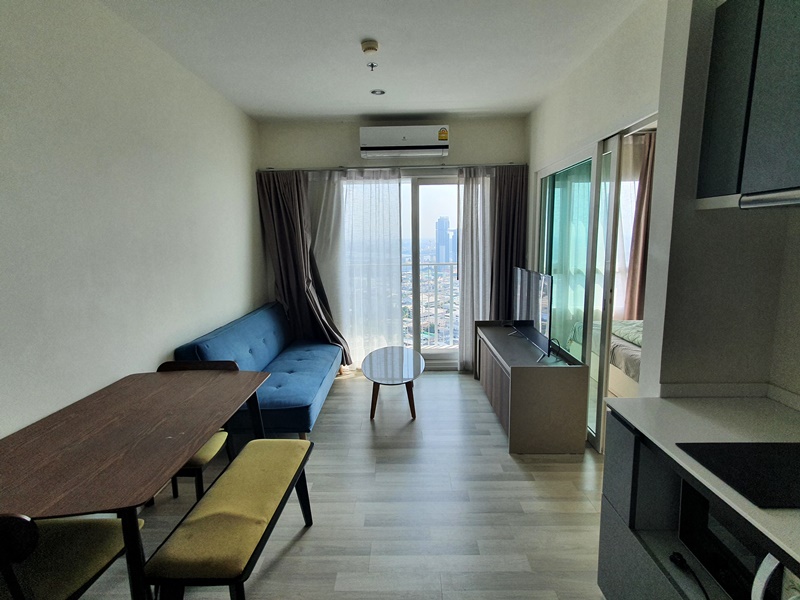 ให้เช่าคอนโด เดอะคีย์ สาทร-เจริญราษฎร์ พื้นที่ 31 ตร.ม. 1 ห้องนอน เช่า 12,000 บ/ด