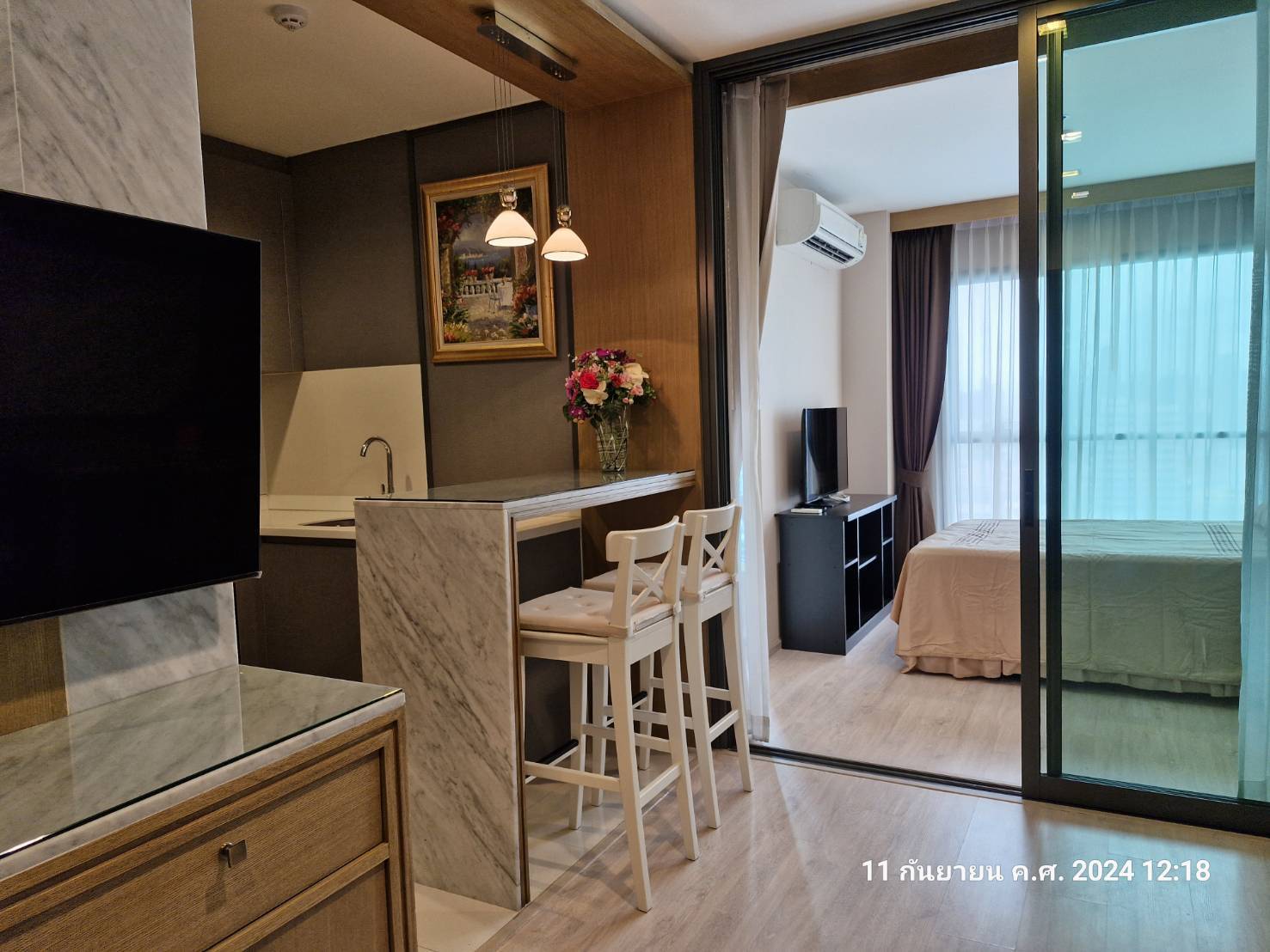 ให้เช่าคอนโด ริธึ่ม รางน้ำ พื้นที่ 35 ตร.ม. 1 ห้องนอน เช่า 24,000 บ/ด