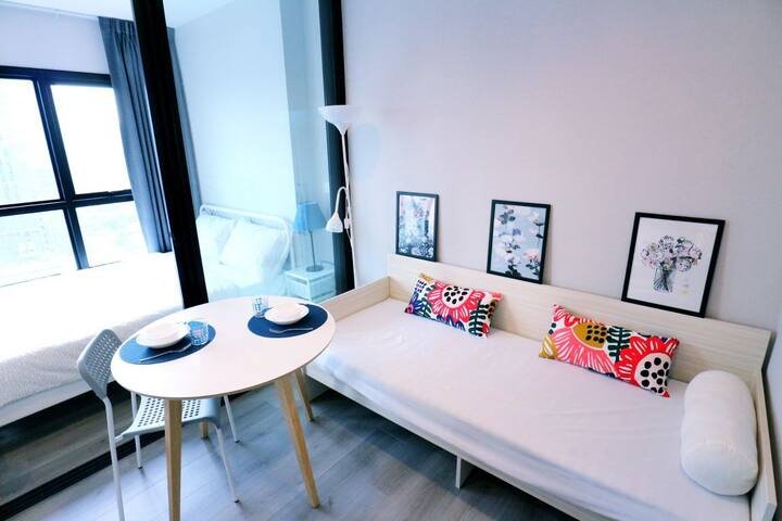 ให้เช่าคอนโด เดอะ โพลิแทน รีฟ พื้นที่ 24 ตร.ม. 1 ห้องนอน เช่า 8,000 บ/ด