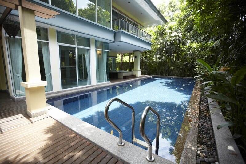 ให้เช่าบ้านเดี่ยว 2 ชั้น ย่านปากเกร็ด 7 ห้องนอน 845 ตรม. เช่า 150,000 บ/ด