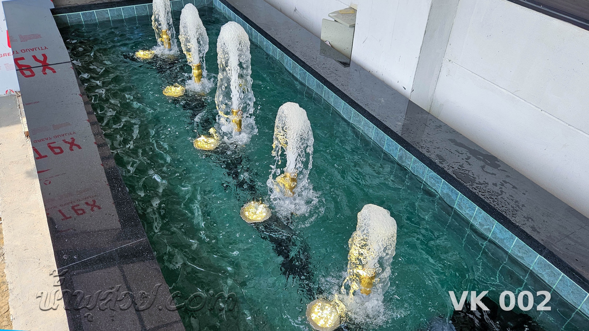 น้ำพุฟองเบียร์ วงษ์สยามก่อสร้าง จ.ระยอง